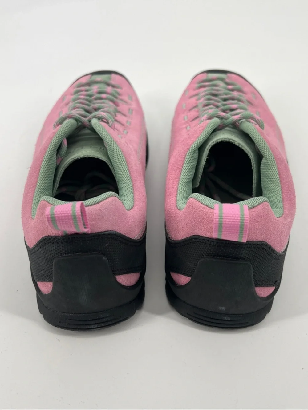 Keen Jasper Women's Pink and Blue Suede Lace-Up Hiking Streetwear Sneakers 9 - Picture 6 of 8